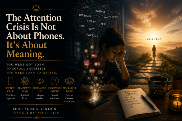 The Attention Crisis Is Not About Phones. It’s About Meaning.