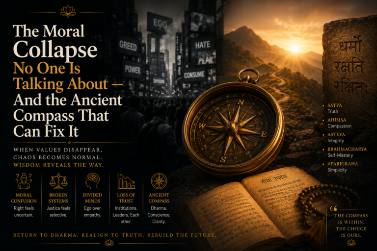 The Moral Collapse No One Is Talking About — And the Ancient Compass That Can Fix It