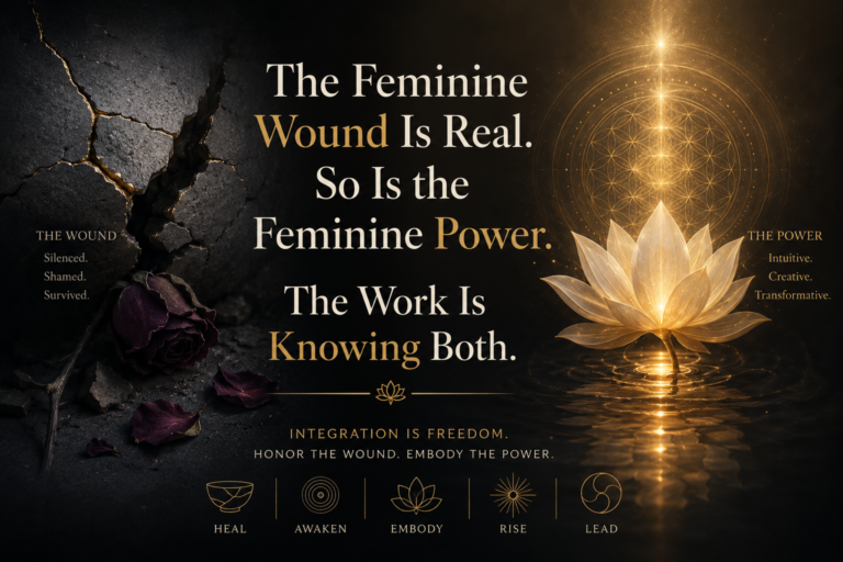 The Feminine Wound Is Real. So Is the Feminine Power. The Work Is Knowing Both.