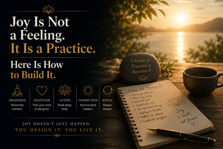 Joy Is Not a Feeling. It Is a Practice. Here Is How to Build It.