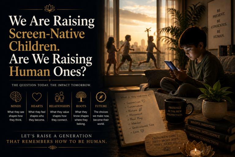 We Are Raising Screen-Native Children. Are We Raising Human Ones?