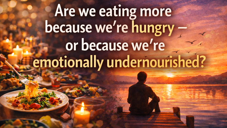 Are We Eating Because We’re Hungry — Or Because We’re Emotionally Undernourished?
