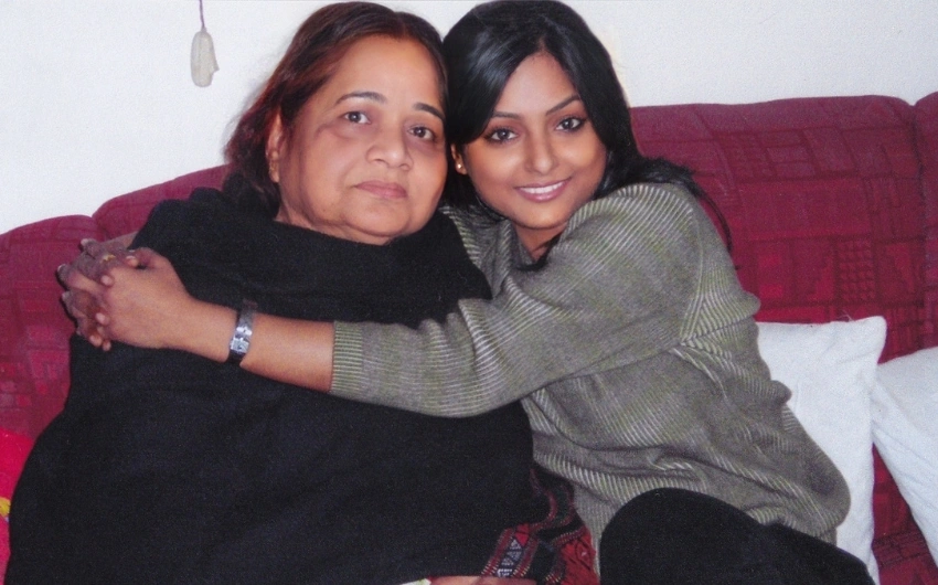 WITH GRANDMOTHER · LATE SMT. RAMA MISHRA